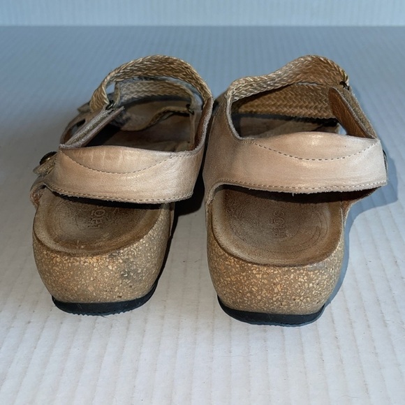 Taos Trulie Asymmetric Woven Sandals In Stone - Picture 8 of 12